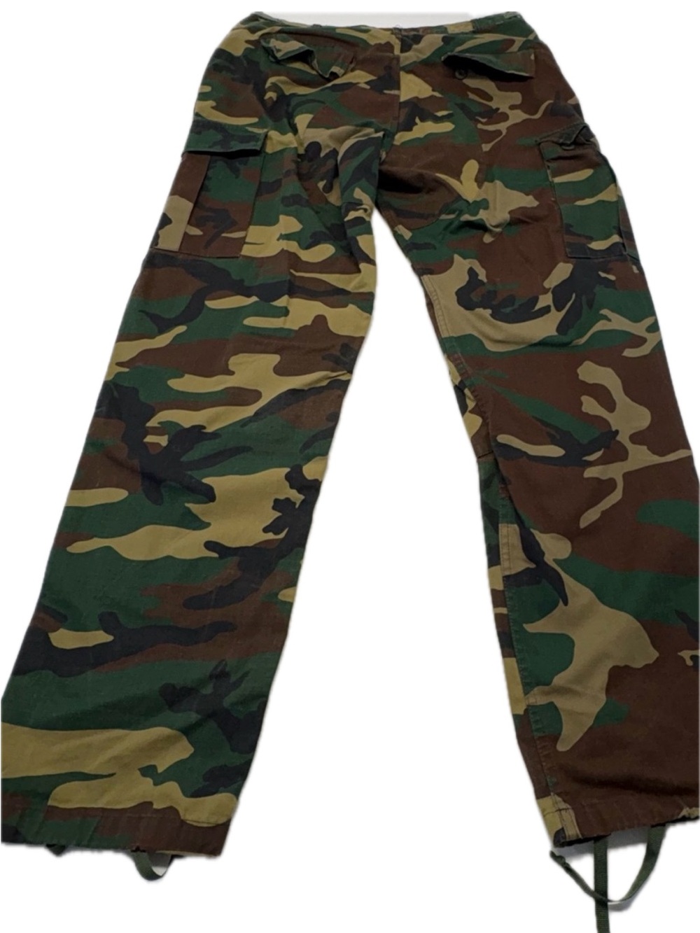 NWOT US Military Issued Woodland Camo BDU Cargo Pants Trousers - Large Regular